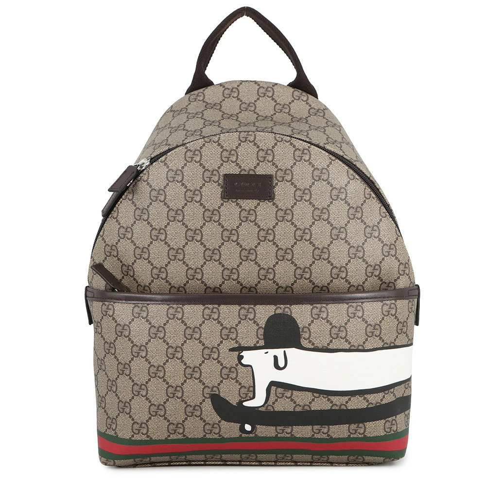 Gucci Dog Backpack GG Supreme Leather Ewan Roberts Bag
